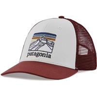 Line Logo Ridge LoPro Trucker Hat - White w/ Sequoia Red (WISQ)