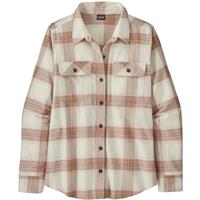 Women's Longsleeve Organic Cotton Midweight Fjord Flannel Shirt - Canopy Fjord / Dark Natural (CAFD)