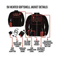 ActionHeat 5V Battery Heated Jacket - Women's - Black - Women's ActionHeat 5V Battery Heated Jacket                                                                                                           