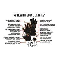 ActionHeat 5V Heated Snow Gloves - Women's - Black - Women's ActionHeat 5V Heated Snow Gloves                                                                                                              