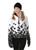 Black Gradient Flower Print